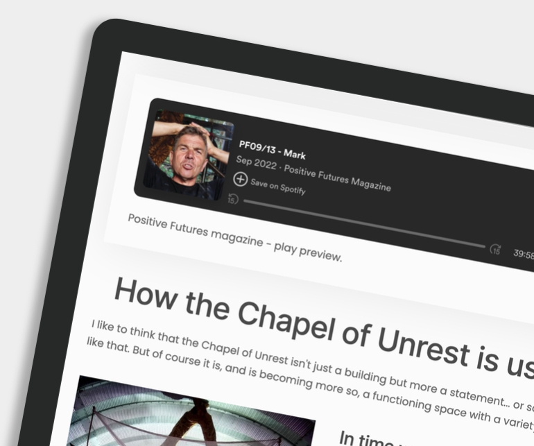 The Chapel of Unrest features audio and video.