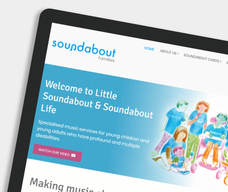 Soundabout Families homepage