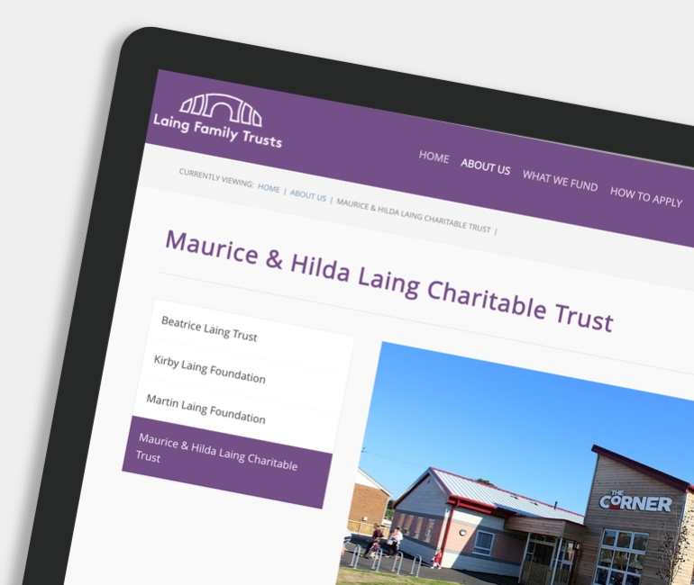 Laing Family Trusts homepage