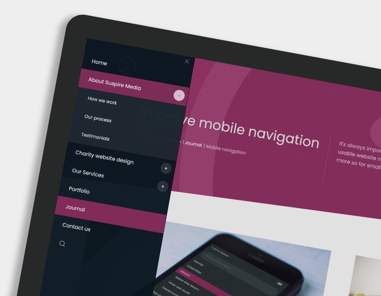 Mobile navigation via Tablet